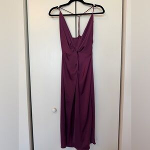 Zara Backless Plum Dress